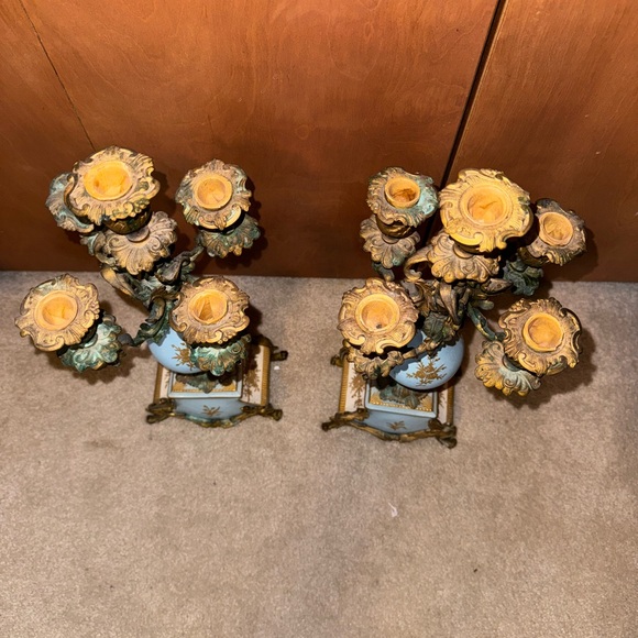 Rare vintage victorian candle stick holders - Picture 16 of 16